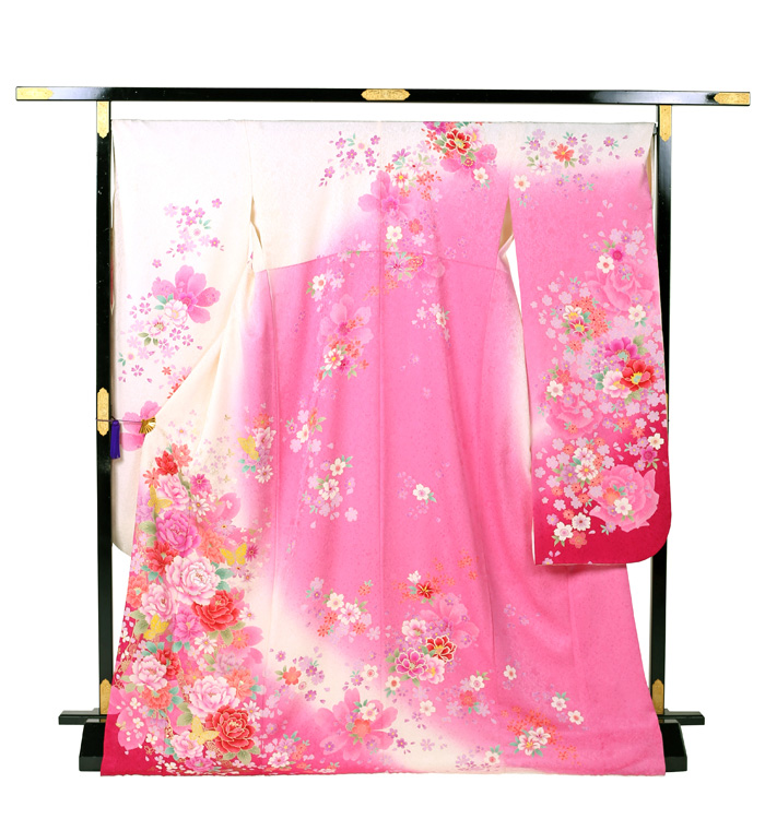 B9 振袖（専用襦袢付）No.EA-2392-トール-LLサイズ Twofacy dress 藤田志穂 振袖（専用襦袢付）No.EA-0299-トール