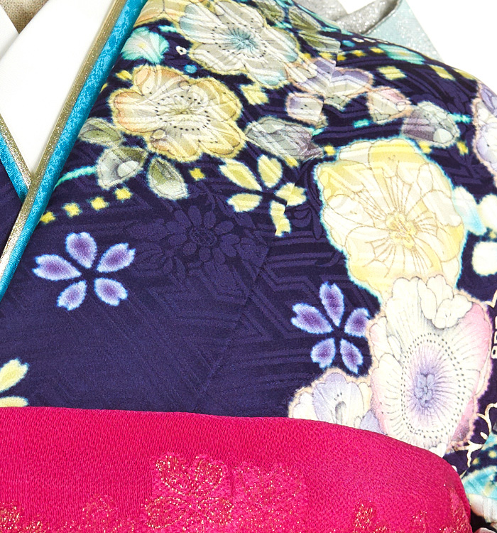 辻が花 振袖（専用襦袢付）No.EA-1864-トール-LLサイズのレンタル