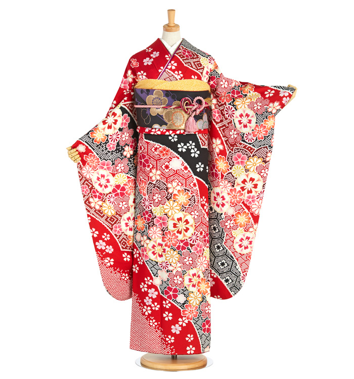 全身 振袖（専用襦袢付）No.EA-1957-Lサイズのレンタル｜きもの365