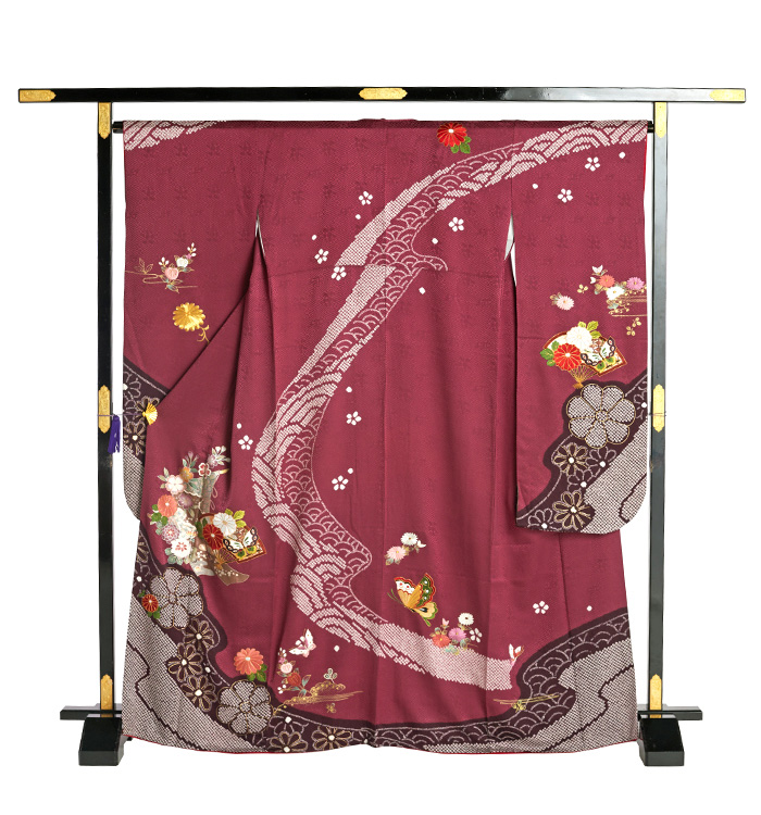 刺繍 絞り 振袖 No.EA-1995-Mサイズのレンタル|きもの365 刺繍 絞り 振袖 No.EA-1995-Mサイズのレンタル|きもの365