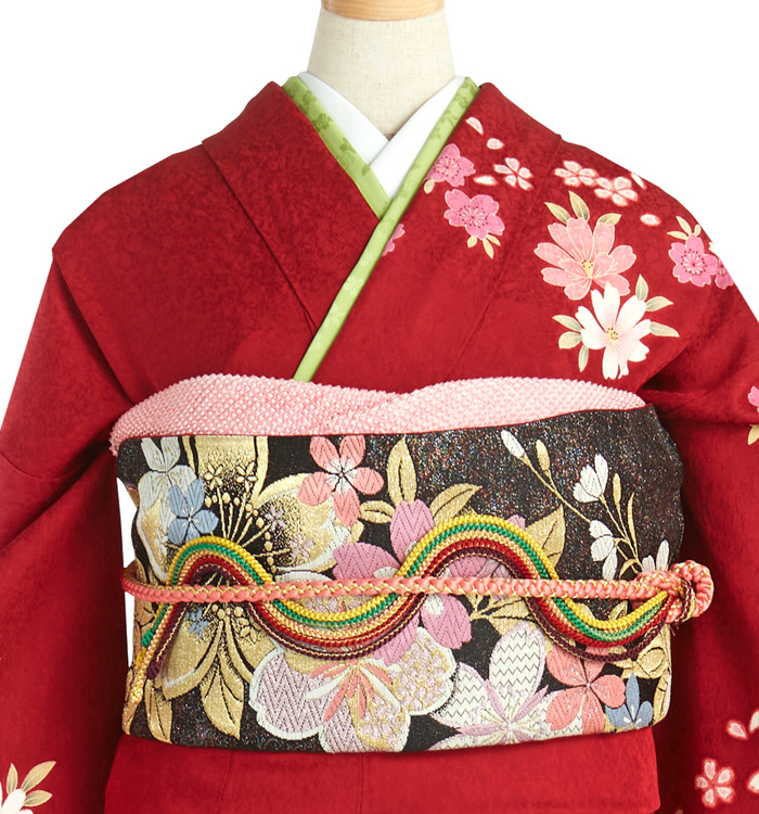 22302 振袖用長襦袢　22164振袖追加品 【せいこさん】 振袖用長襦袢 刺繍半衿付き 中古品 No.5YB-0234-00の通販