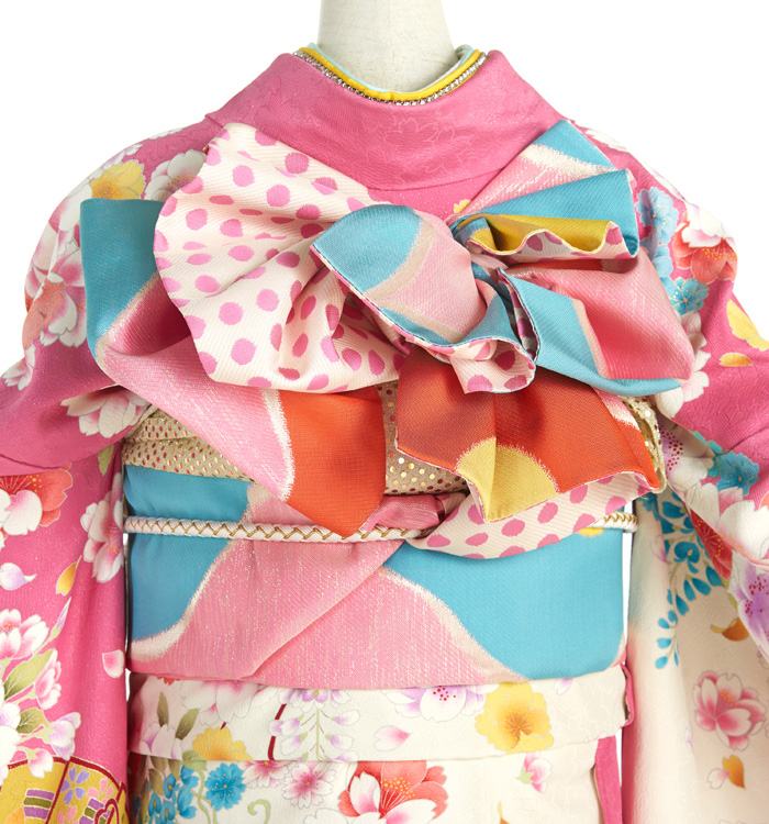 振袖フルセット 1122 正絹振袖 ポップピンク ピンクの振袖｜成人式の