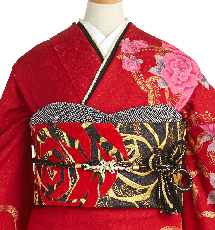 振袖　普通サイズ　帯・長襦袢付き KYOETSU (長襦袢 二尺袖) 卒業式 振袖 長襦袢 3colors 二尺袖