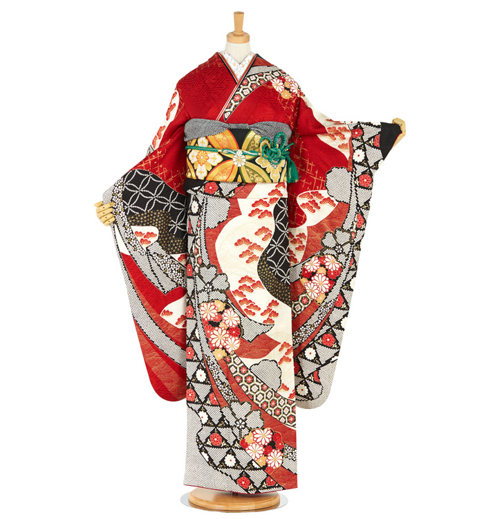 高級絞り　長襦袢　振袖　セット 絞り 振袖（専用襦袢付）No.EA-2459-Mサイズの通販｜きもの365