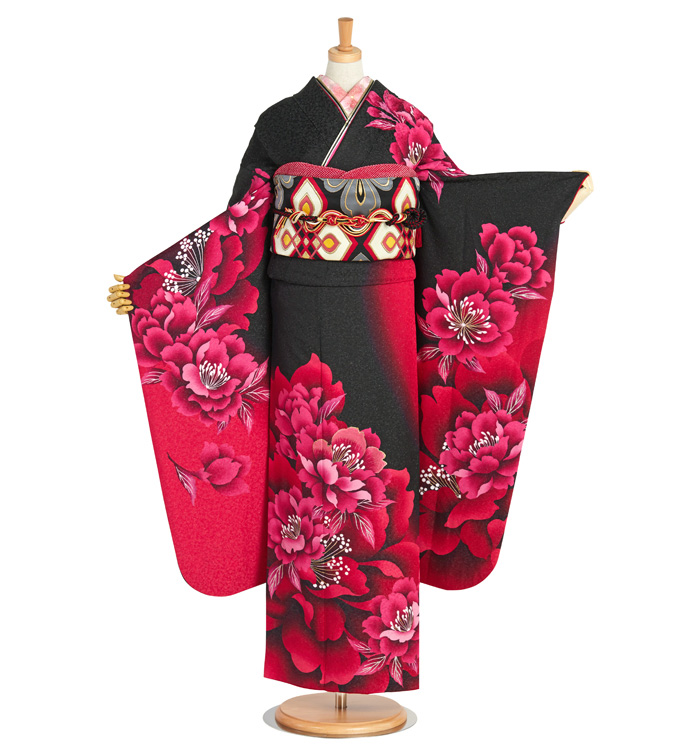 振袖6点セット 振袖（専用襦袢付）No.EA-2564-Lサイズのレンタル｜きもの365