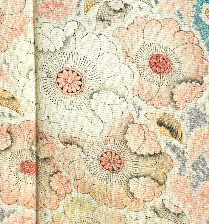 優美な品■振袖単体　辻が花模様 成人式帯新品 ST20 No.6-2443 正絹 辻が花｜成人式の振袖レンタルなら京都きもの友禅