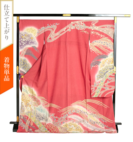 【着物単品】辻が花 振袖 No.EA-2872-トール-LLサイズ