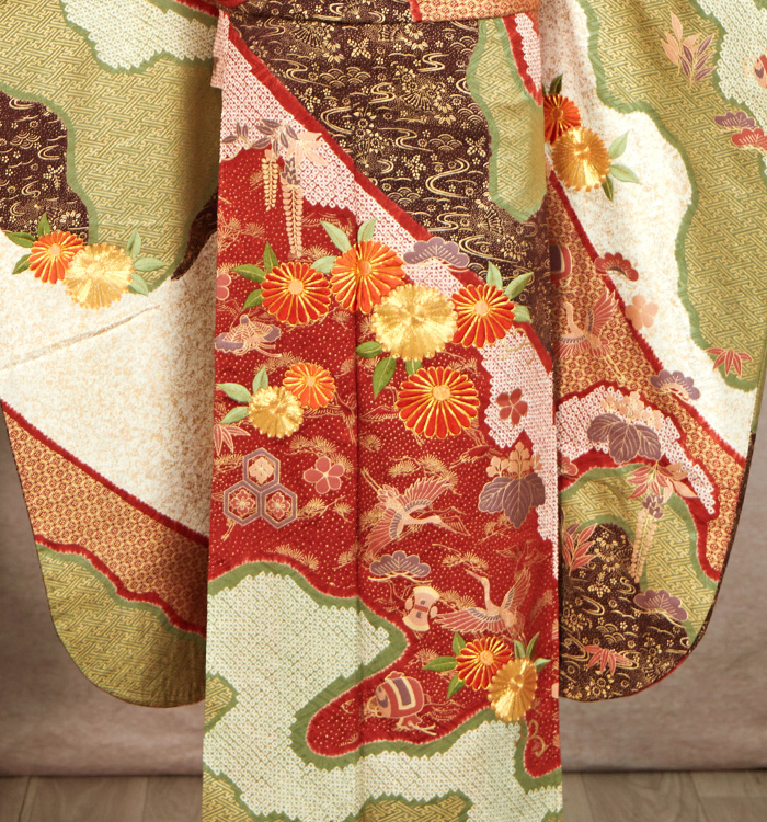 刺繍 絞り 振袖 No.EA-3316-Sサイズのレンタル|きもの365 刺繍 絞り 振袖 No.EA-3316-Sサイズのレンタル|きもの365