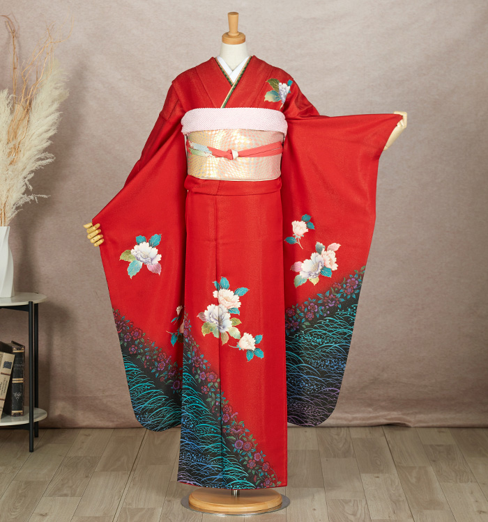 アンティーク風 振袖（専用襦袢付）No.EA-3366-Mサイズの通販｜きもの