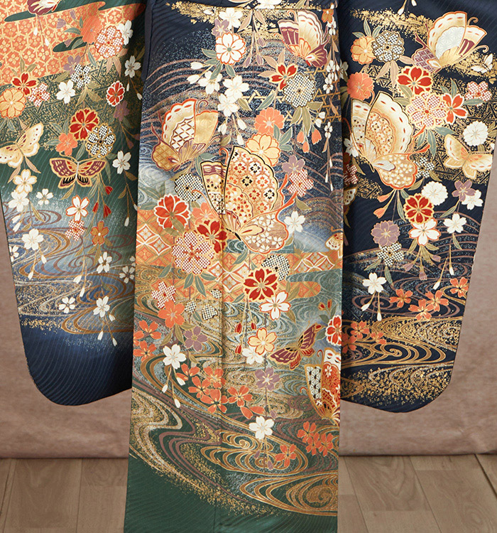 アンティーク風 振袖 No.EA-3389-Sサイズのレンタル｜きもの365