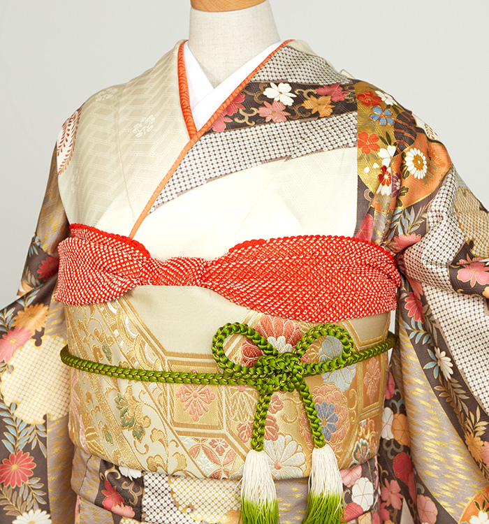 アンティーク風 振袖 No.EA-3561-Sサイズのレンタル｜きもの365