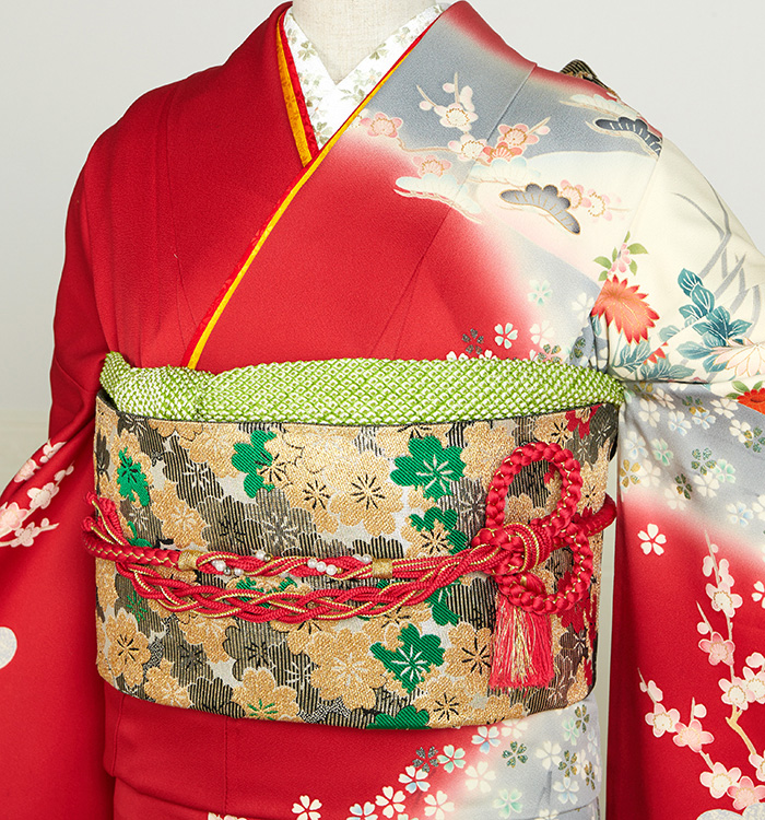 アンティーク風 振袖（専用襦袢付）No.EA-3595-トール-LLaサイズ