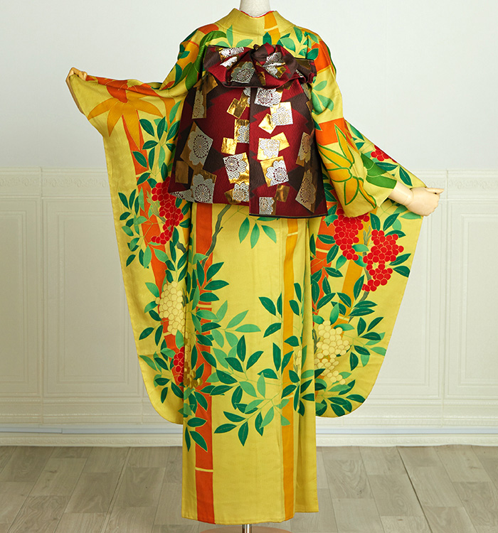 アンティーク風 振袖 No.EA-3667-Mサイズのレンタル｜きもの365