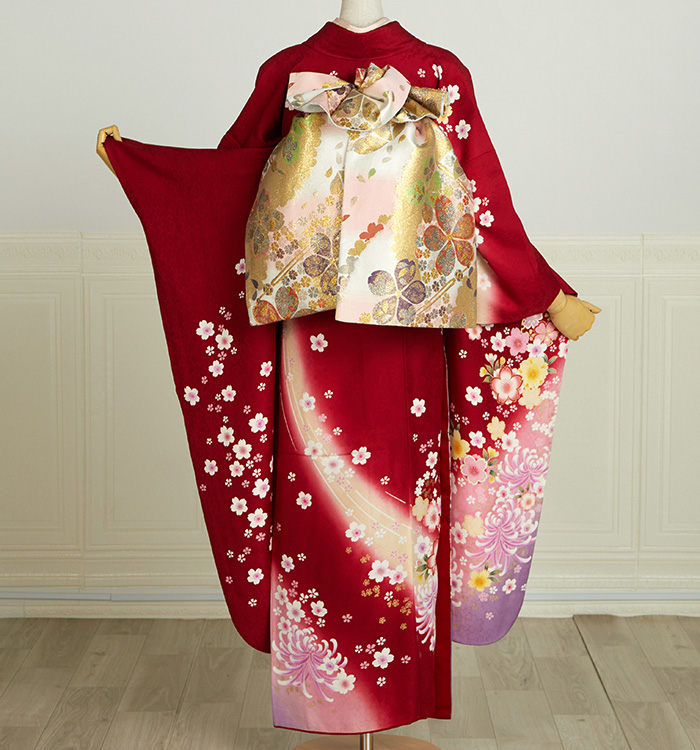 もんさま予約品 振袖（専用襦袢付）No.EA-3678-トール-LLサイズのレンタル｜きもの365