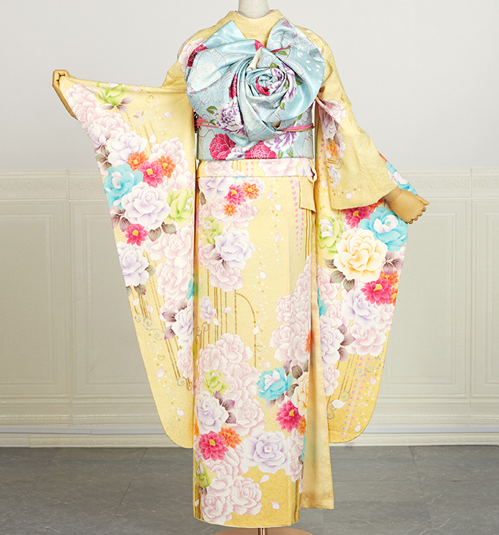 PRINCESS FURISODE 振袖（専用襦袢付）No.EA-3788-トール-LLサイズの