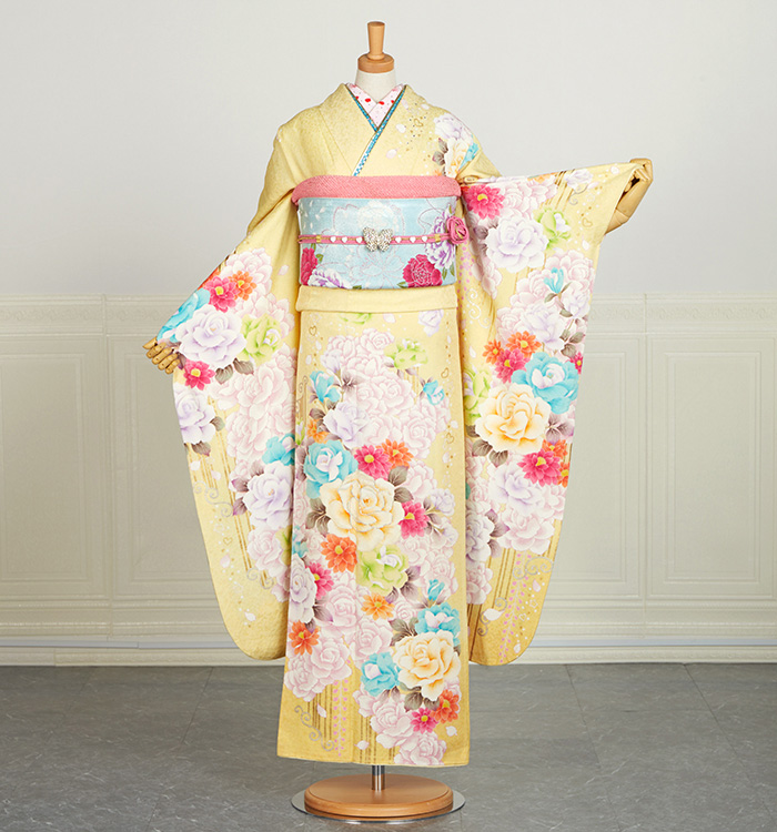 PRINCESS FURISODE 振袖（専用襦袢付）No.EA-3788-トール-LLサイズの