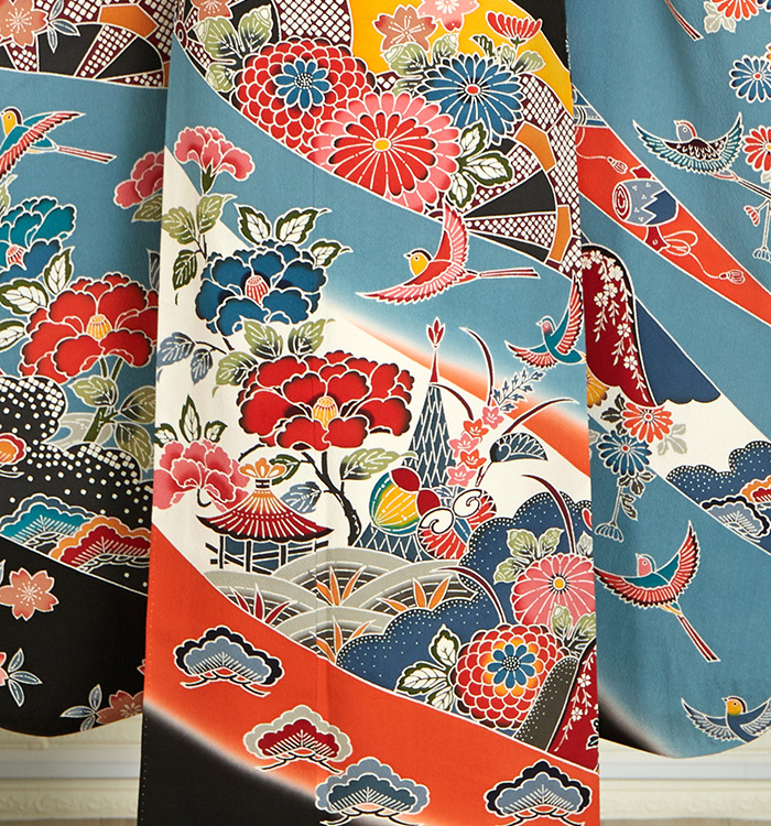 アンティーク風 振袖 No.EA-3829-Sサイズのレンタル｜きもの365