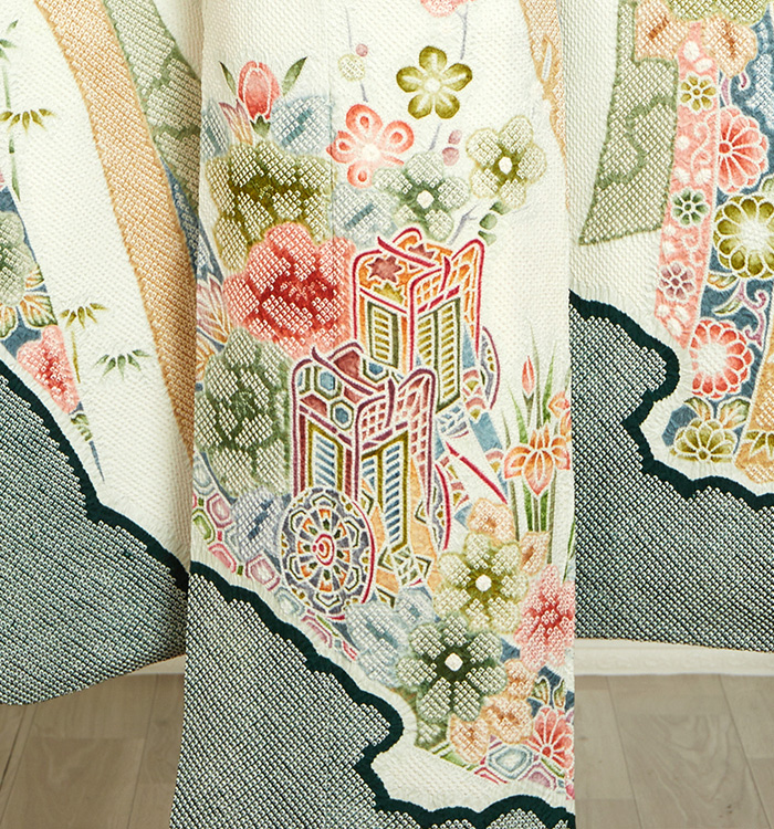 総絞り 振袖 No.EA-3838-Mサイズのレンタル｜きもの365