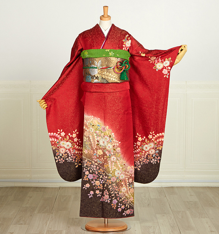 桐屋辻が花 振袖 No.EA-3900-Maサイズのレンタル｜きもの365