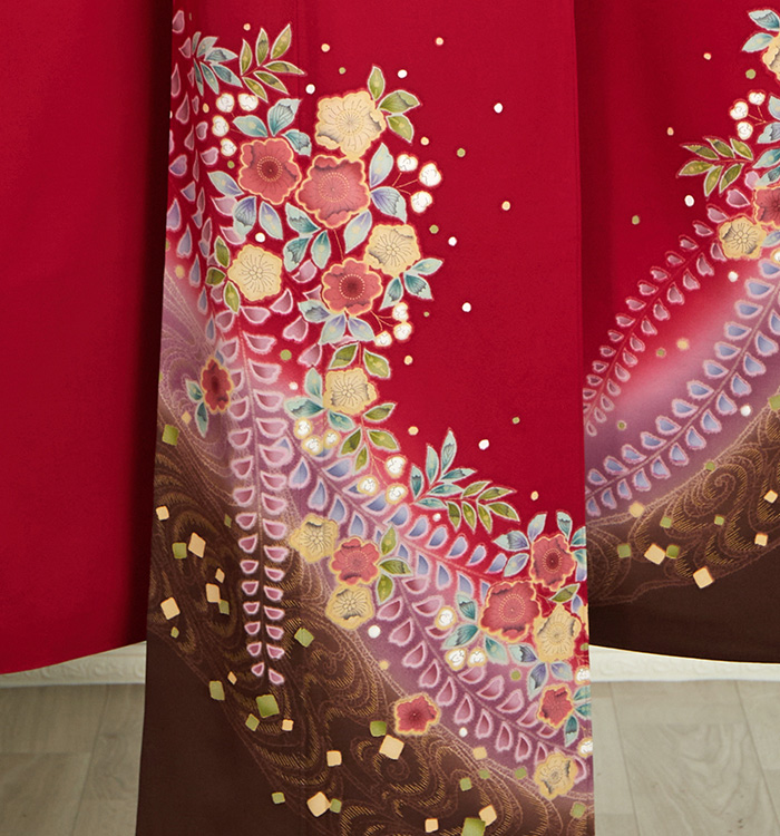 52 お色直し 振袖 辻が花風 美品 52 お色直し 振袖 辻が花風 美品 成人式振袖コレクション（水色