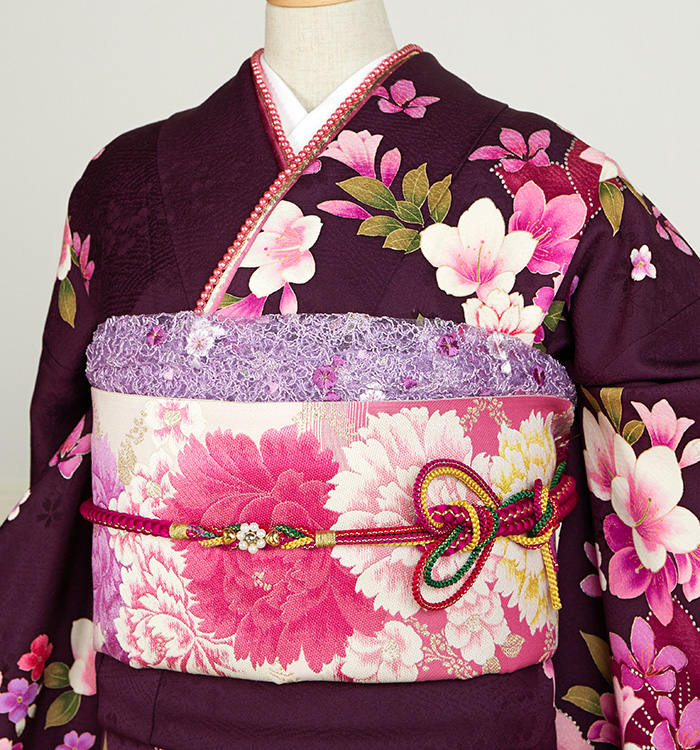 た*み様 振袖 正絹 スモールサイズ 引き箔 素敵な花 U-9785 楽天市場