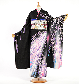 ⭐️特別最終価格❣️８／３１迄　振袖フルセット　正絹　成人式 楽天市場】【成人式 振袖 レンタル】RS1359 正絹 黒 豪華金彩