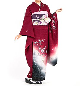 ⭐️特別最終価格❣️８／３１迄　振袖フルセット　正絹　成人式 楽天市場】【成人式 振袖 レンタル】RS1359 正絹 黒 豪華金彩