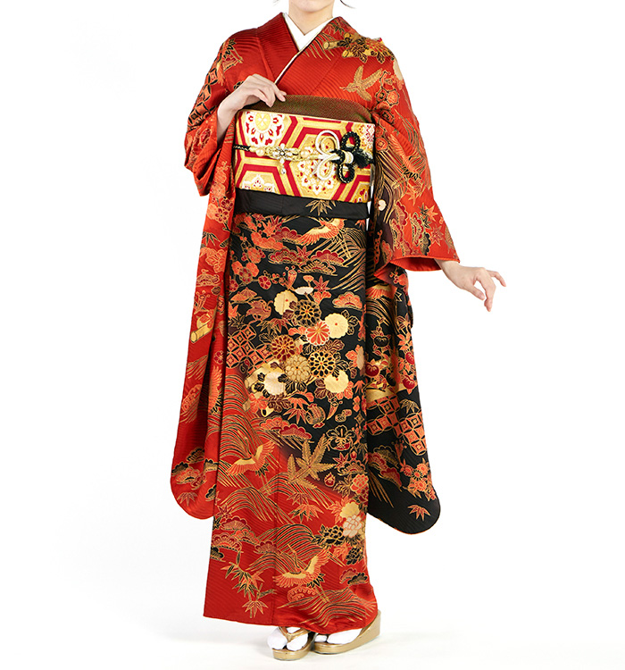 アンティーク風 振袖 No.EA-4064-Laサイズのレンタル｜きもの365