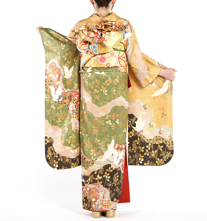 アンティーク風 振袖 No.EA-4137-Maサイズのレンタル｜きもの365