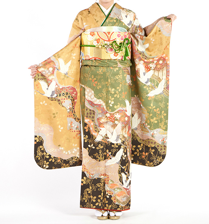 アンティーク風 振袖 No.EA-4137-Maサイズのレンタル｜きもの365