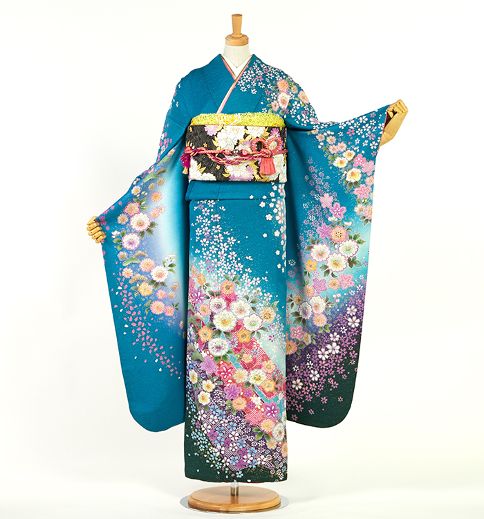 辻が花 振袖 No.EA-4160-Lサイズの通販｜きもの365