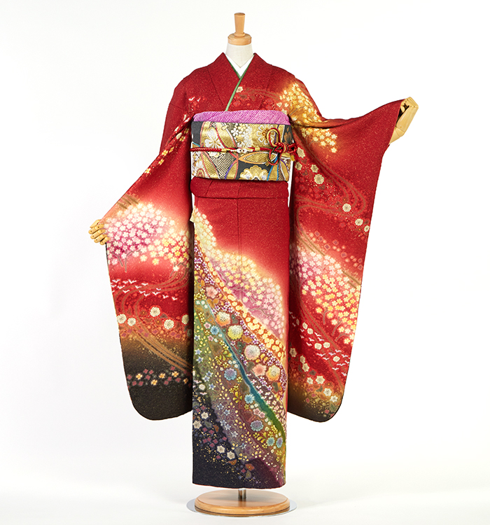 辻が花作家 振袖 No.EA-4166-Laサイズのレンタル｜きもの365