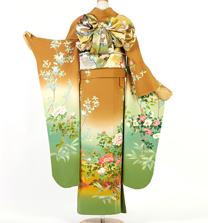 十日町友禅 振袖 No.EA-4175-Lサイズのレンタル｜きもの365