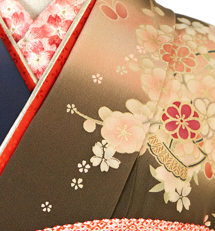アンティーク風 振袖（専用襦袢付）No.EA-4205-Maサイズの