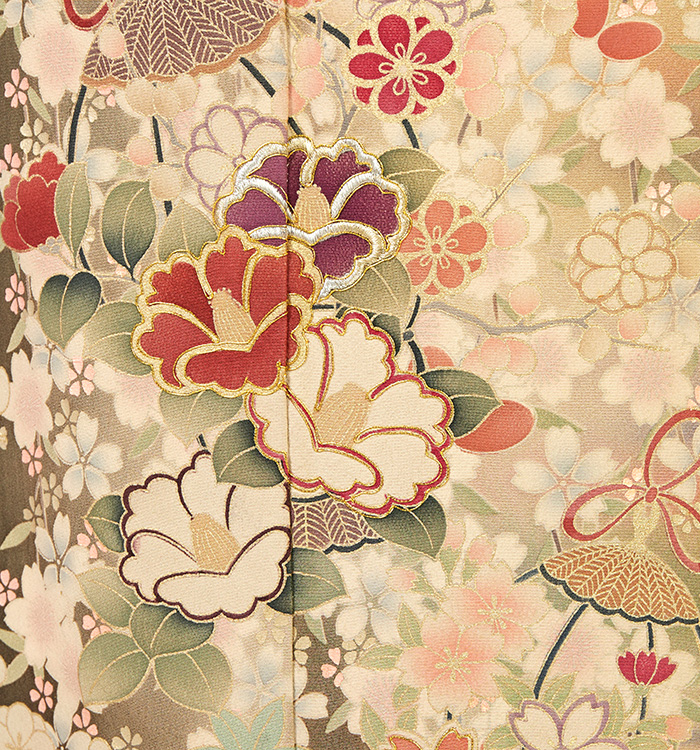 アンティーク風 振袖（専用襦袢付）No.EA-4205-Maサイズの