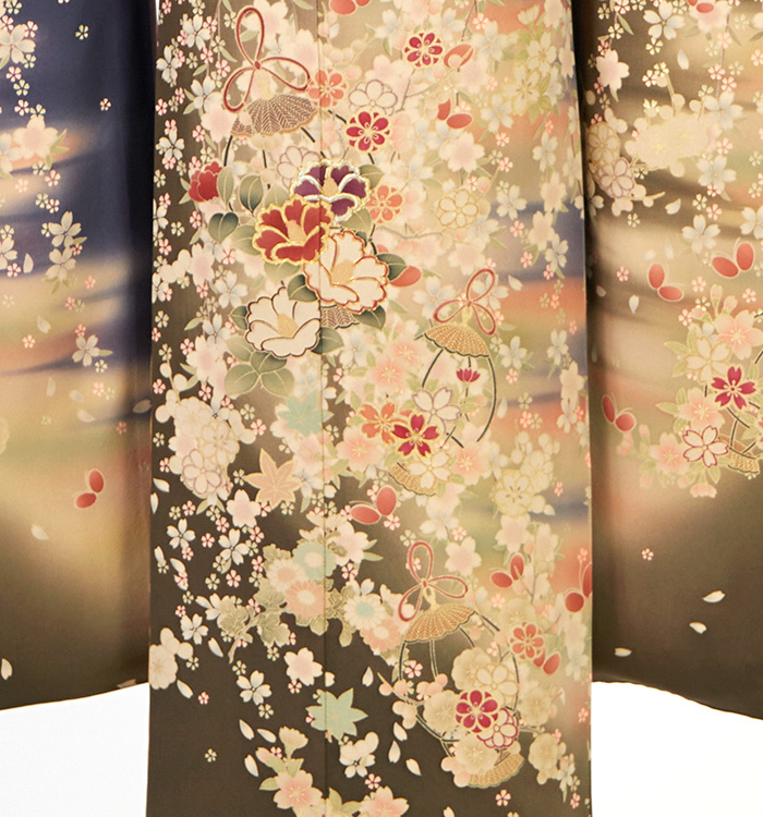 アンティーク風 振袖（専用襦袢付）No.EA-4205-Maサイズの