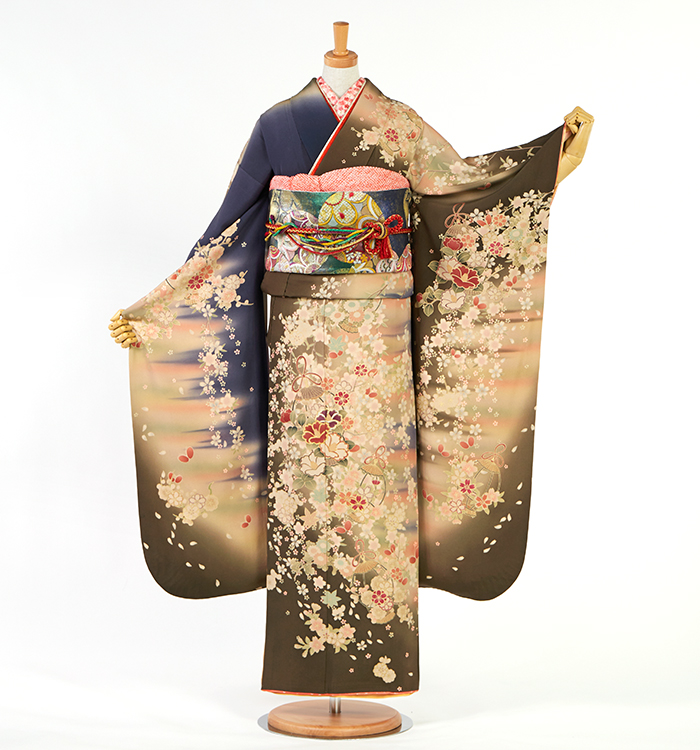 MA様注文専用 アンティーク風 振袖（専用襦袢付）No.EA-4205-Maサイズの