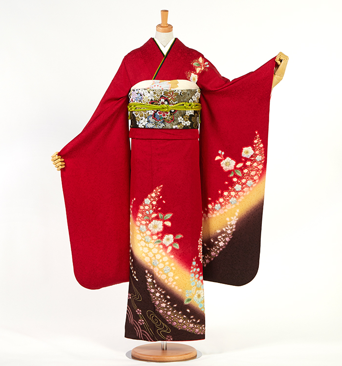 辻が花 振袖（専用襦袢付）No.EA-4228-Mサイズのレンタル
