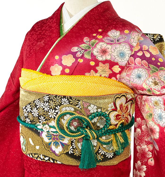 辻が花 振袖（専用襦袢付）No.EA-4232-トール-LLサイズのレンタル