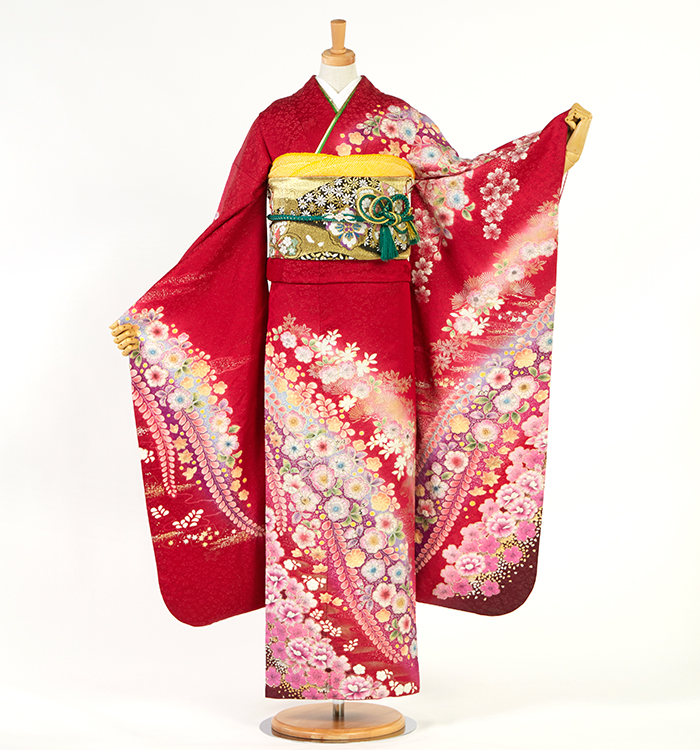 ひょうさん専用 辻が花 振袖（専用襦袢付）No.EA-4232-トール-LLサイズのレンタル