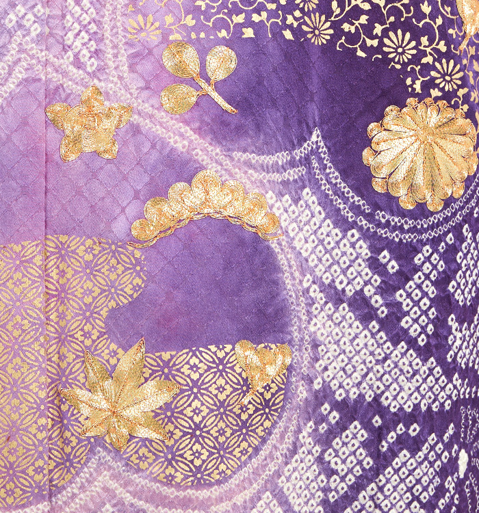 刺繍 絞り 振袖（専用襦袢付）No.EA-4254-Lサイズの通販｜きもの365