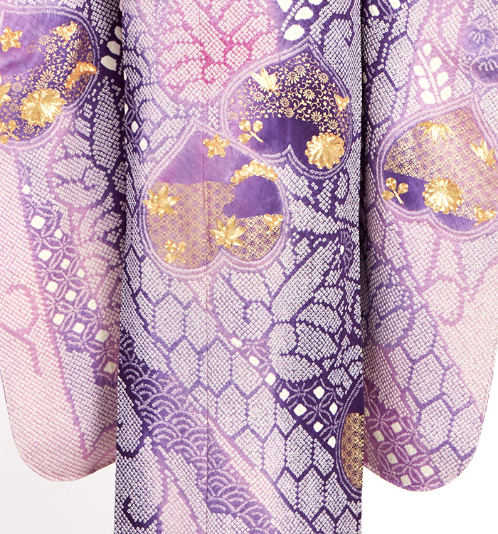 刺繍 絞り 振袖（専用襦袢付）No.EA-4254-Lサイズの通販｜きもの365