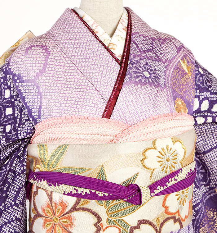 刺繍 絞り 振袖（専用襦袢付）No.EA-4254-Lサイズの通販｜きもの365