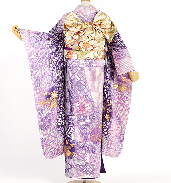 刺繍 絞り 振袖（専用襦袢付）No.EA-4254-Lサイズのレンタル｜きもの365