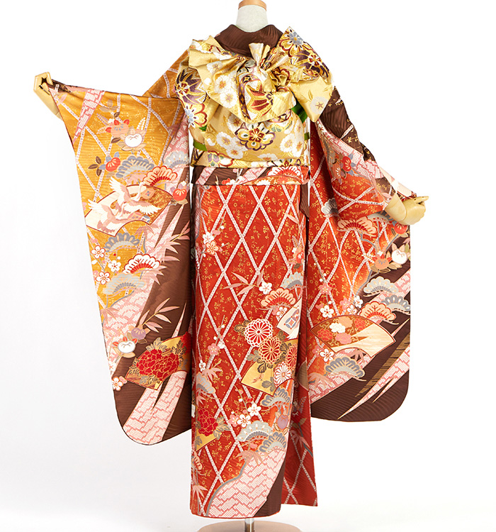 アンティーク風 振袖 No.EA-4267-Sサイズのレンタル｜きもの365