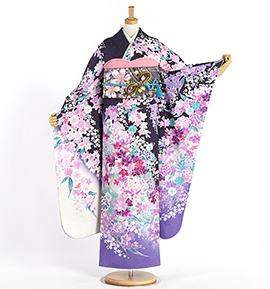 紫で人気の振袖(成人式) 通販｜格安の着物販売・購入サイト【きもの
