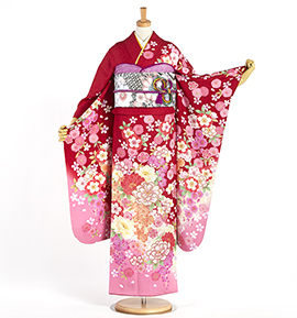 赤で人気の振袖(成人式) 通販｜格安の着物販売・購入サイト【きもの