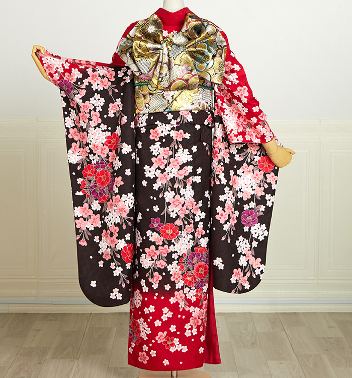 ≪美品≫正絹　振袖のみ【539】【155cm~165cmの方用】 楽天市場】レース 振袖セット 着物 正絹西陣帯 帯締め 帯揚げ