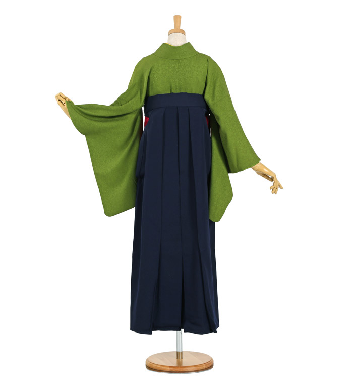 黒地　卒業式　袴　Mサイズ h6920】【レンタル】袴 レディース 単品 (半幅帯付き) 卒業袴