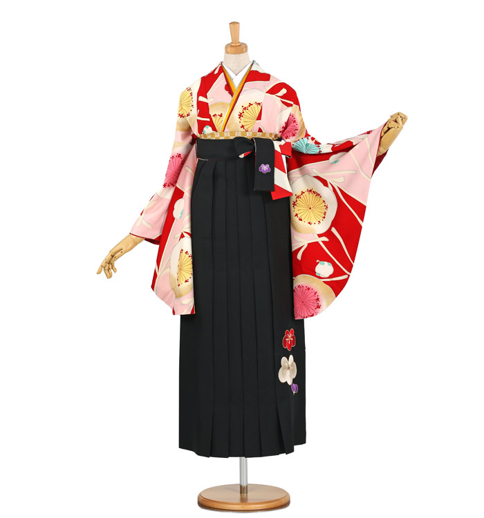 大型セールや時期 紅一点 No.FE-0720-Lサイズのレンタル｜きもの３６５ 卒業袴 着物・浴衣・和小物